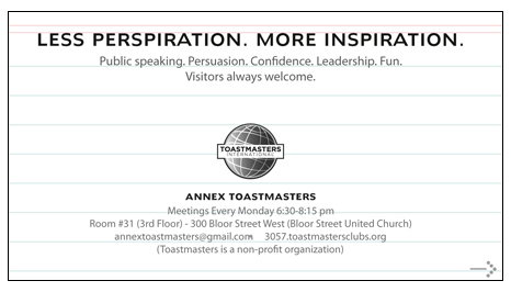 Toastmasters ad 2