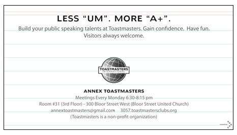 Toastmasters ad 2